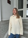 PULL EN LAINE CHARLOTTES - BLANC CRÈME