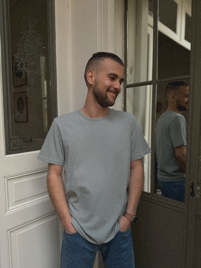 TSHIRT MAARKOS - BLEU CIEL