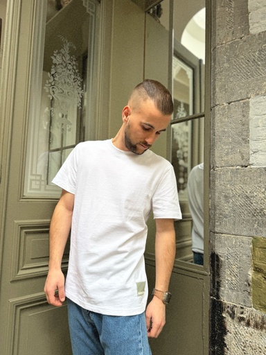 TSHIRT MAARKOS PATCH - BLANC
